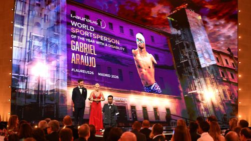 Gabrielzinho, fenômeno da natação brasileira, foi um dos vencedores do Prêmio Laureus 2026