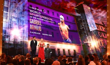Gabrielzinho, fenômeno da natação brasileira, foi um dos vencedores do Prêmio Laureus 2026