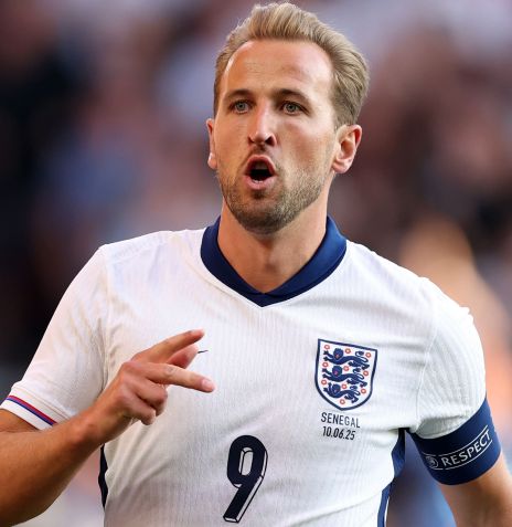 Harry Kane atuando pela seleção inglesa • Divulgação/Bayern München