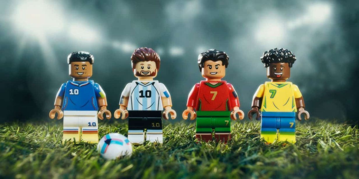 Lego com jogadores da Copa •