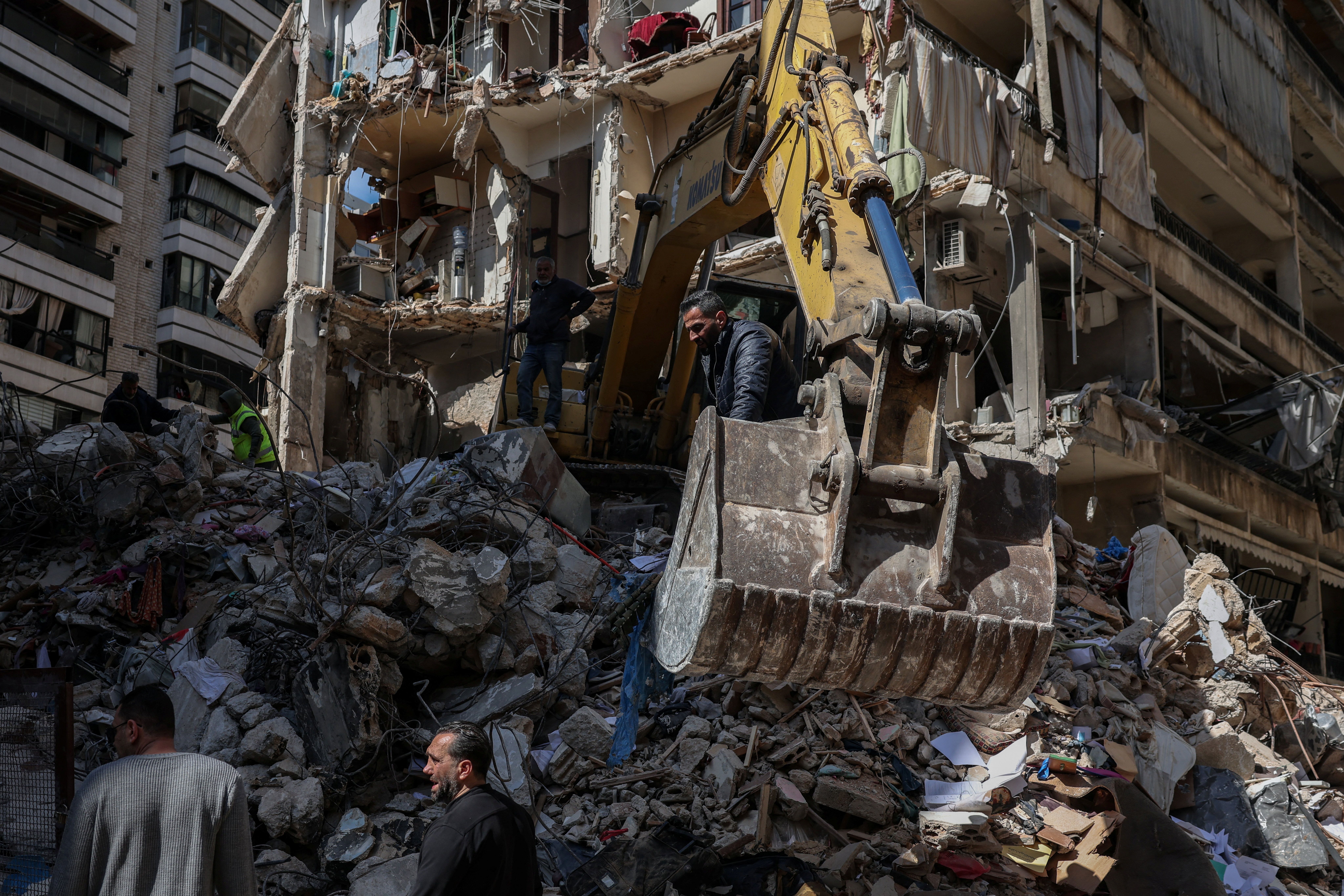 Local de ataque israelense em Beirute