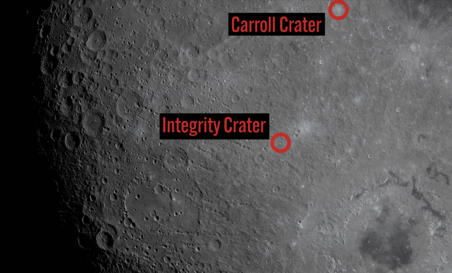 NASA homenageia esposa de astronauta ao batizar crateras da Lua