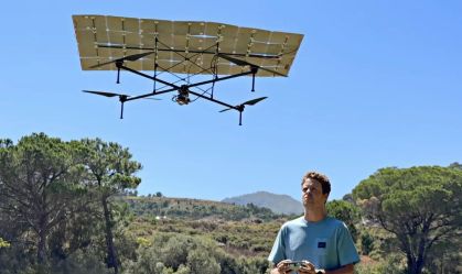 Imagem de destaque do post: Drone infinito? Pai e filho criam modelo caseiro que só usa energia solar