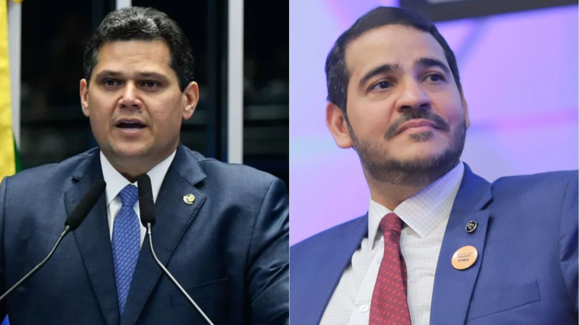 Davi Alcolumbre e Jorge Messias