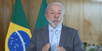 O presidente Luiz Inácio Lula da Silva (PT) emb