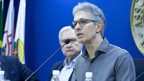 Romeu Zema (Novo), ex-governador de Minas Gerais, participa de palestra em SP
