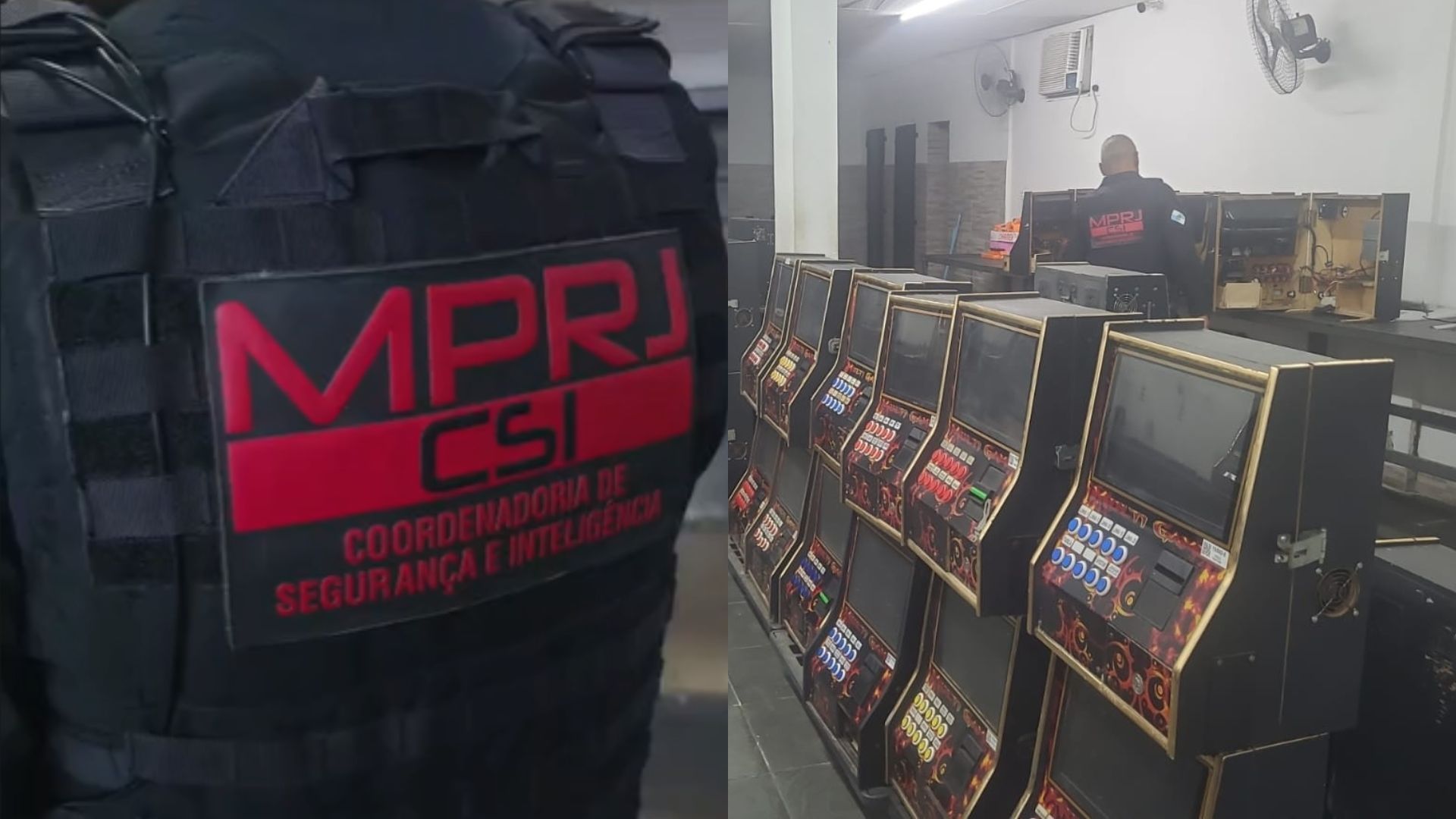 Agentes apreenderam mais de 450 máquinas em galpões associados ao principal investigado, Marcos Paulo Moreira da Silva. • Reprodução