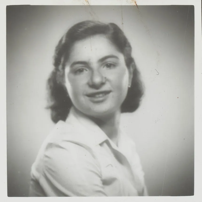 Marie Ellinger, candidata à escola de arte • Arquivo Municipal de Jerusalém/Biblioteca Younes e Soraya Nazarian e Arquivo Digital em Bezalel/Yad Vashem