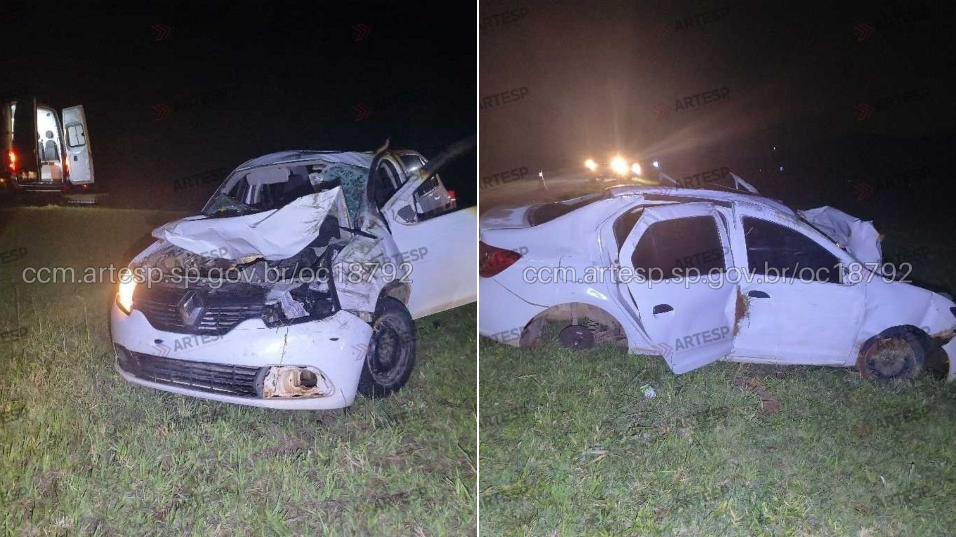 Motorista morre após carro capotar em rodovia no interior de SP