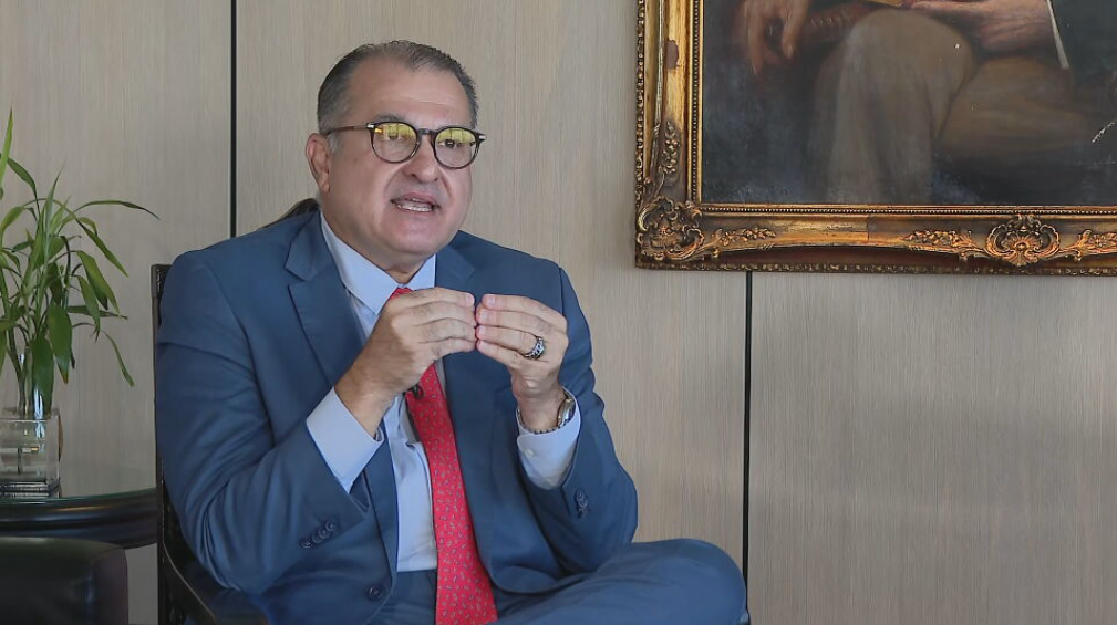 O ministro dos Transportes, George Santoro, em entrevista ao Conexão Infra