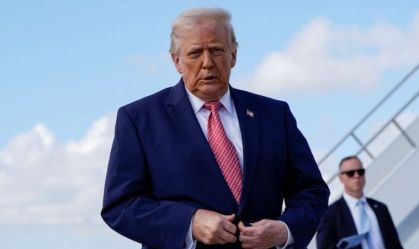 Presidente dos EUA, Donald Trump, em Miami