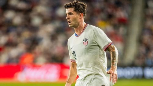 Pulisic em jogo da seleção dos EUA