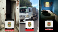 Caminhoneiro é sequestrado em roubo de carga e resgatado pela polícia em SP