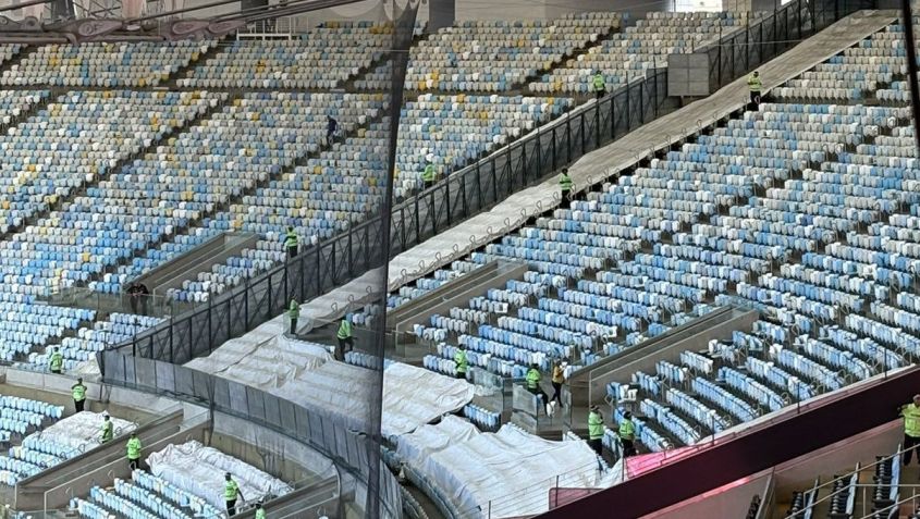 Setor visitante do Maracanã terá rede de proteção • Reprodução/BTB Sports/Litoral News / Thiago Brandão