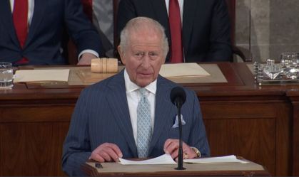Rei Charles III em discurso ao Congresso americano