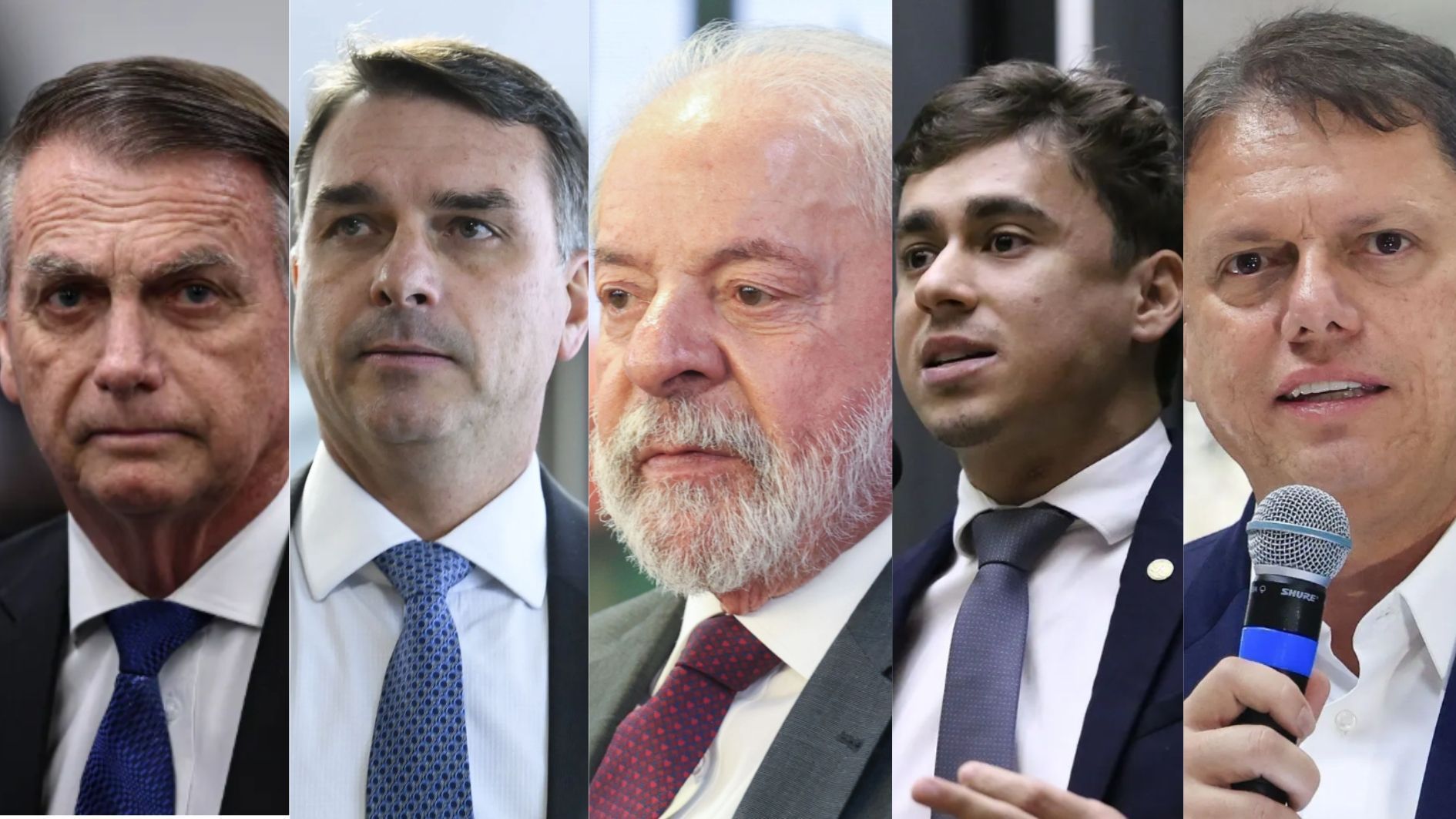 Imagem de destaque do post: Atlas/Arko: Bolsonaros, Lula, Nikolas e Tarcísio lideram potencial de votos