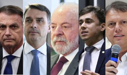 Imagem de destaque do post: Atlas/Arko: Bolsonaros, Lula, Nikolas e Tarcísio lideram potencial de votos