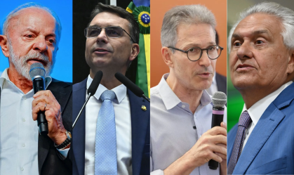 Imagem de destaque do post: Atlas: em MG, Lula tem empate técnico com Flávio, Zema e Caiado em 2º turno