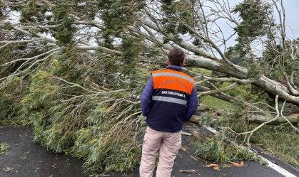 ciclone extratropical deixa rastros de destruição no RS