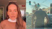 Vídeo: Apresentadora do SBT relata agressões após acidente de carro no RJ