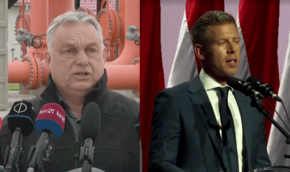 Viktor Orban e Peter Magyar