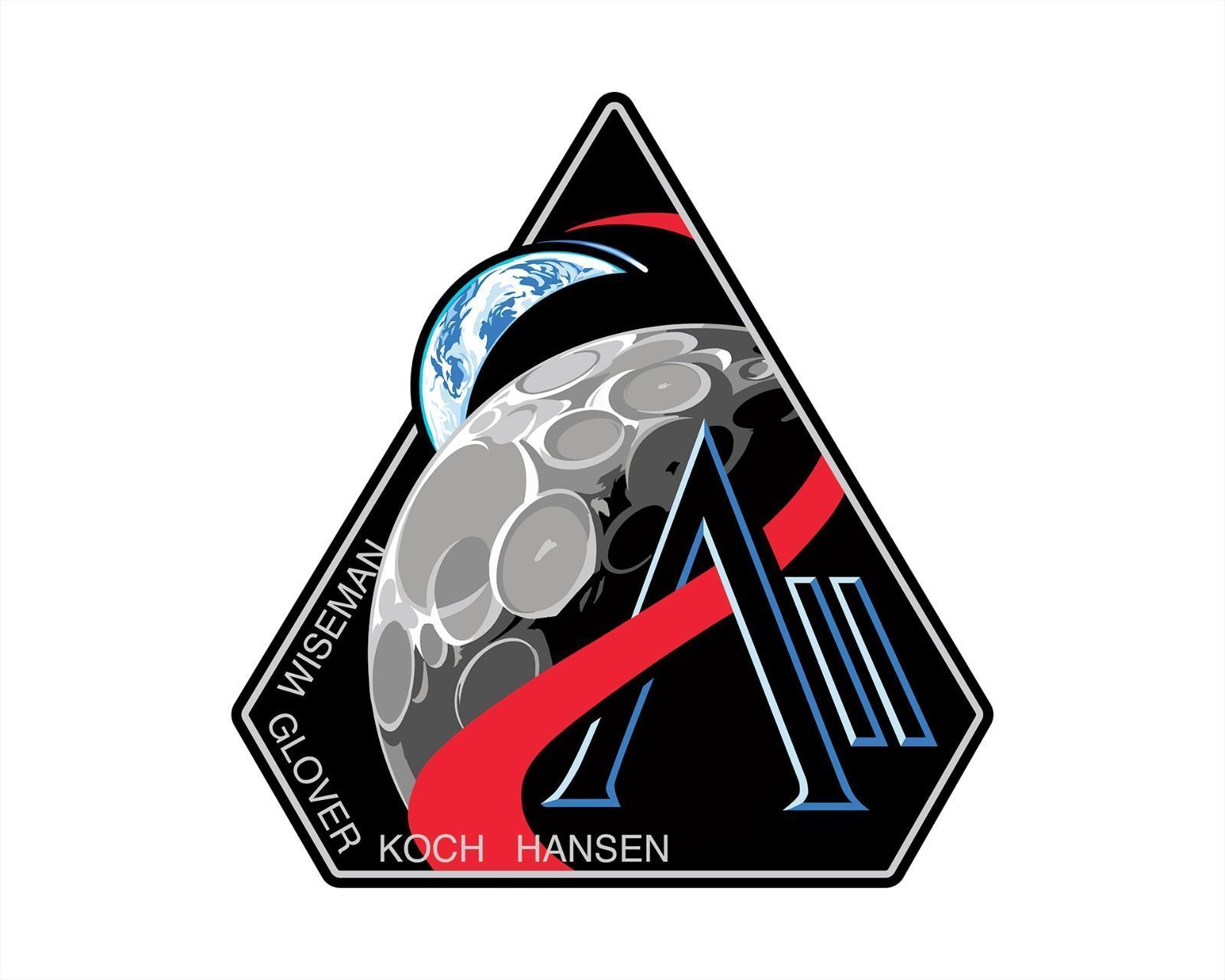 Simbolo da missão Artemis II • NASA/Artemis2 Crew Decal