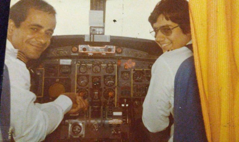 Pilot Rafael Santos vpravo, na začátku své kariéry • Osobní archiv