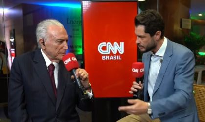 Michel Temer em entrevista à CNN