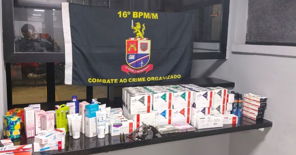 Dupla é presa por roubo de canetas emagrecedoras avaliadas em R$ 160 mil