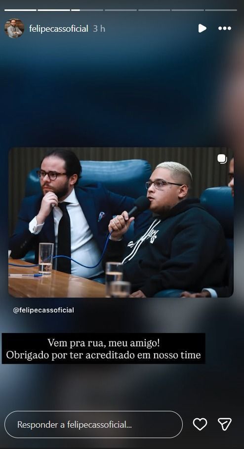 Defesa comemora soltura de MC Ryan SP • Reprodução/Redes Sociais