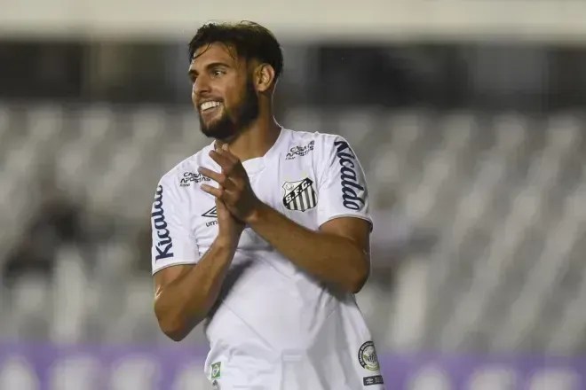 Yuri Alberto nos tempos de Santos