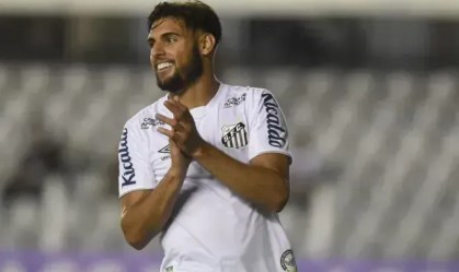 Yuri Alberto nos tempos de Santos
