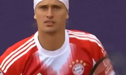 Zverev com a camisa do Bayern