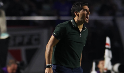 Abel Ferreira, técnico do Palmeiras, está suspenso por oito jogos