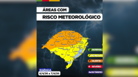 Passagem de ciclone extratropical causa destelhamentos em 3 cidades do RS