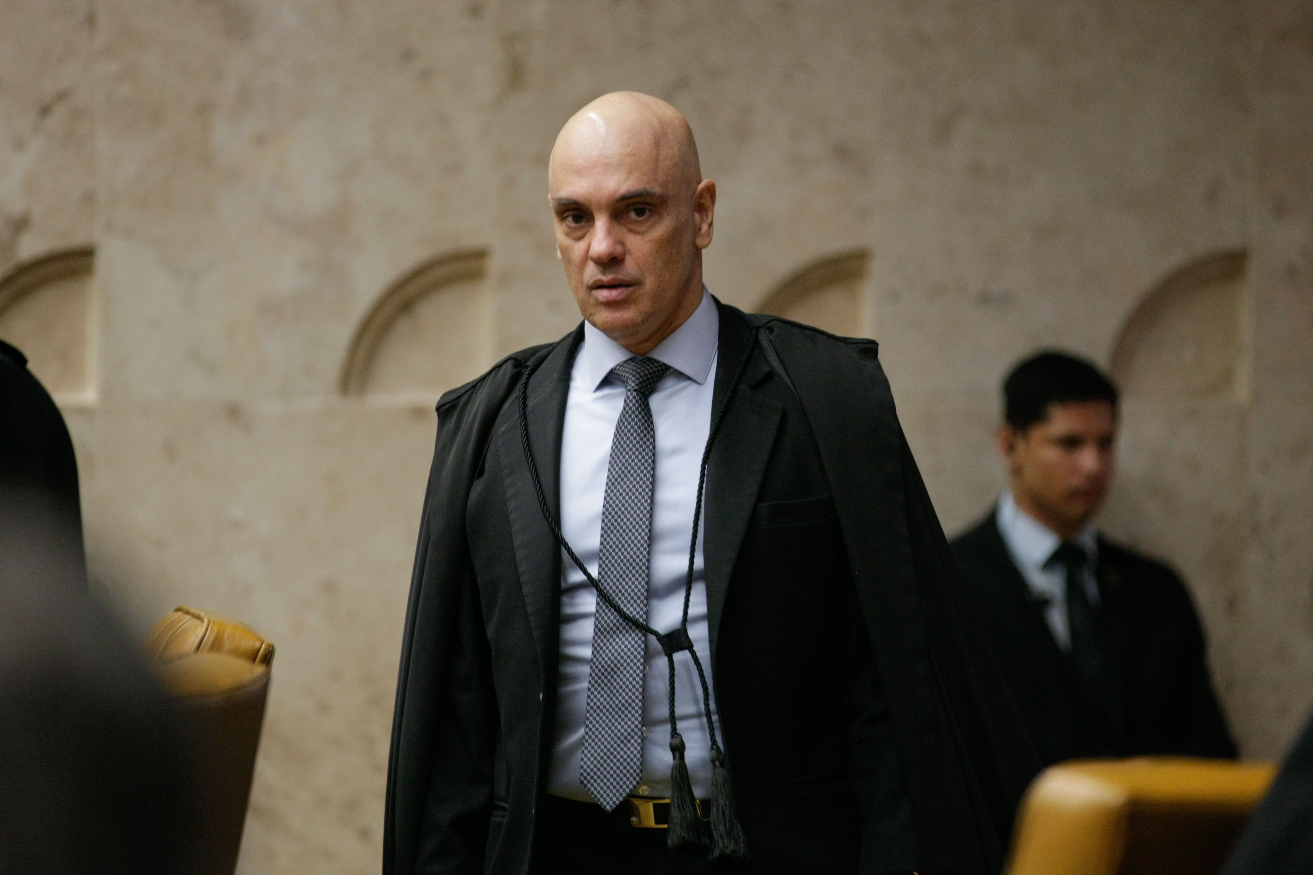 Ministro Alexandre de Moraes durante Sessão plenária do STF