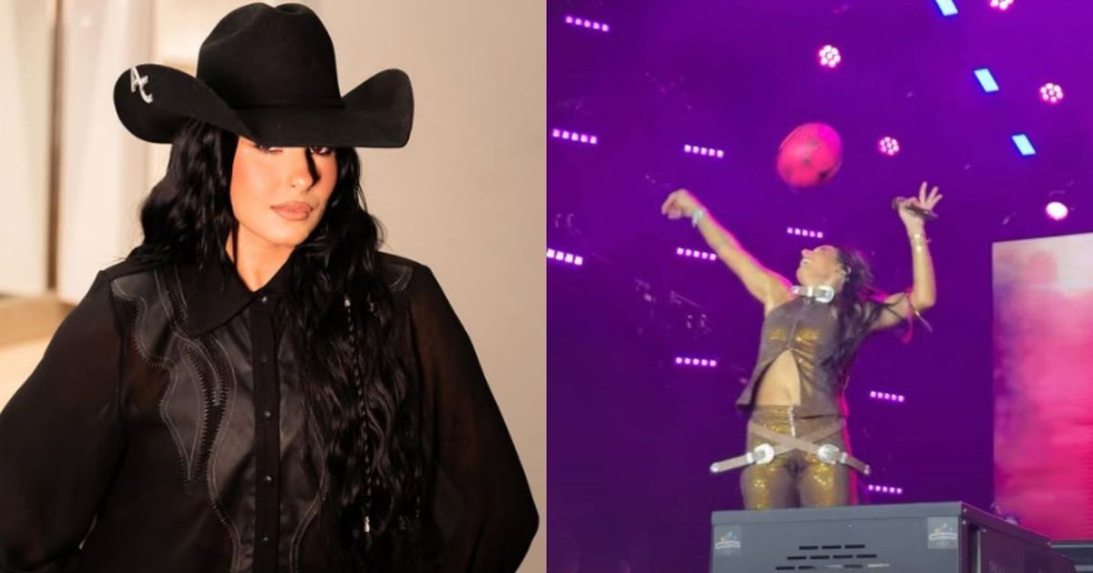 Ana Castela mostra habilidades com bola durante show; confira