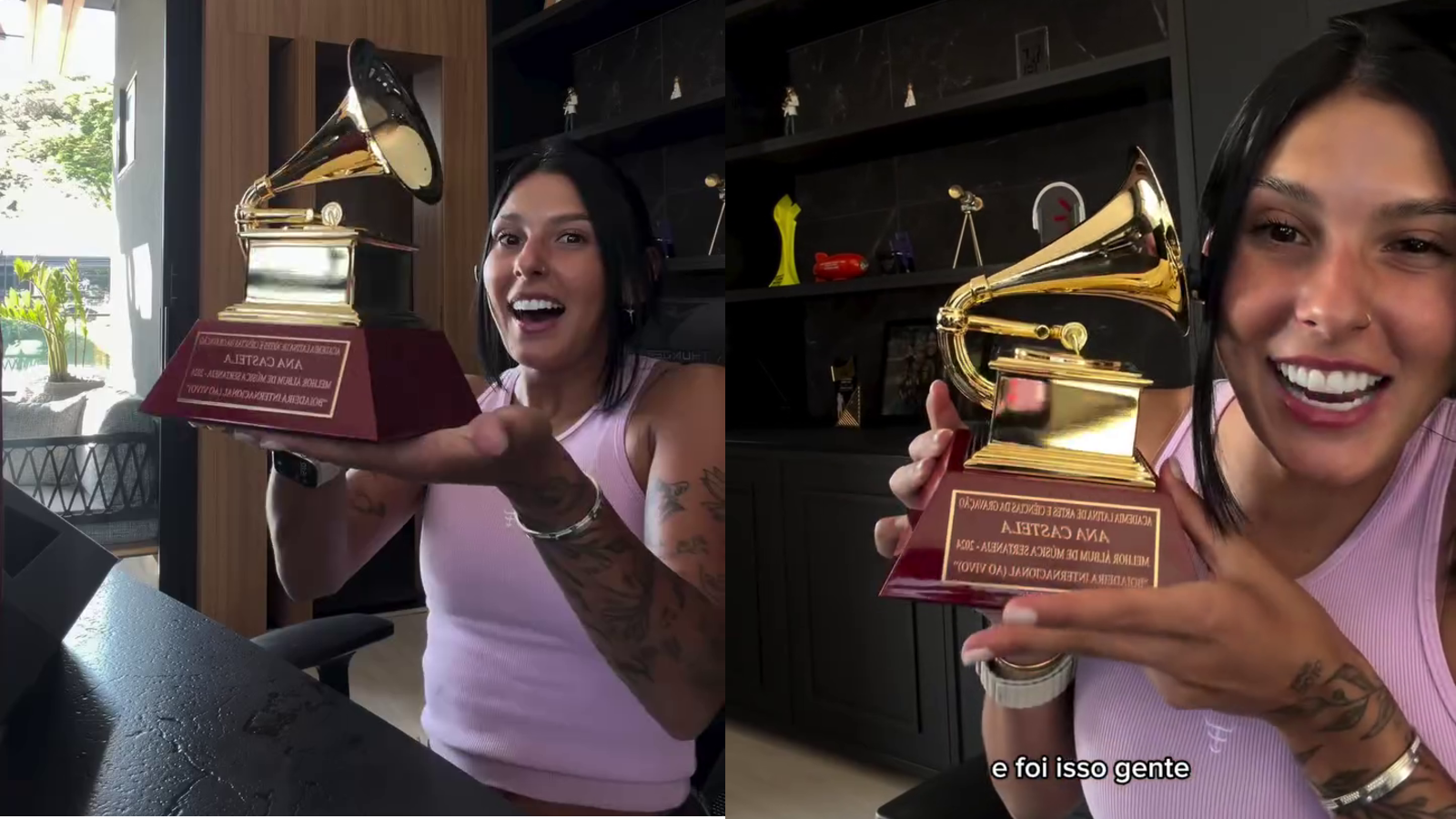 Ana Castela só recebeu o prêmio do Grammy Latino dois anos após a cerimônia
