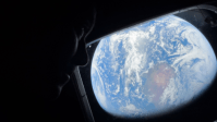 Nasa divulga fotos de astronautas vendo Terra por janela de nave da Artemis