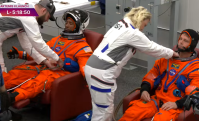 Astronautas se preparam para Missão Artemis II no Kennedy Space Center