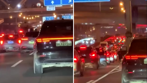 Falha parou o trânsito de Wuhan, na China