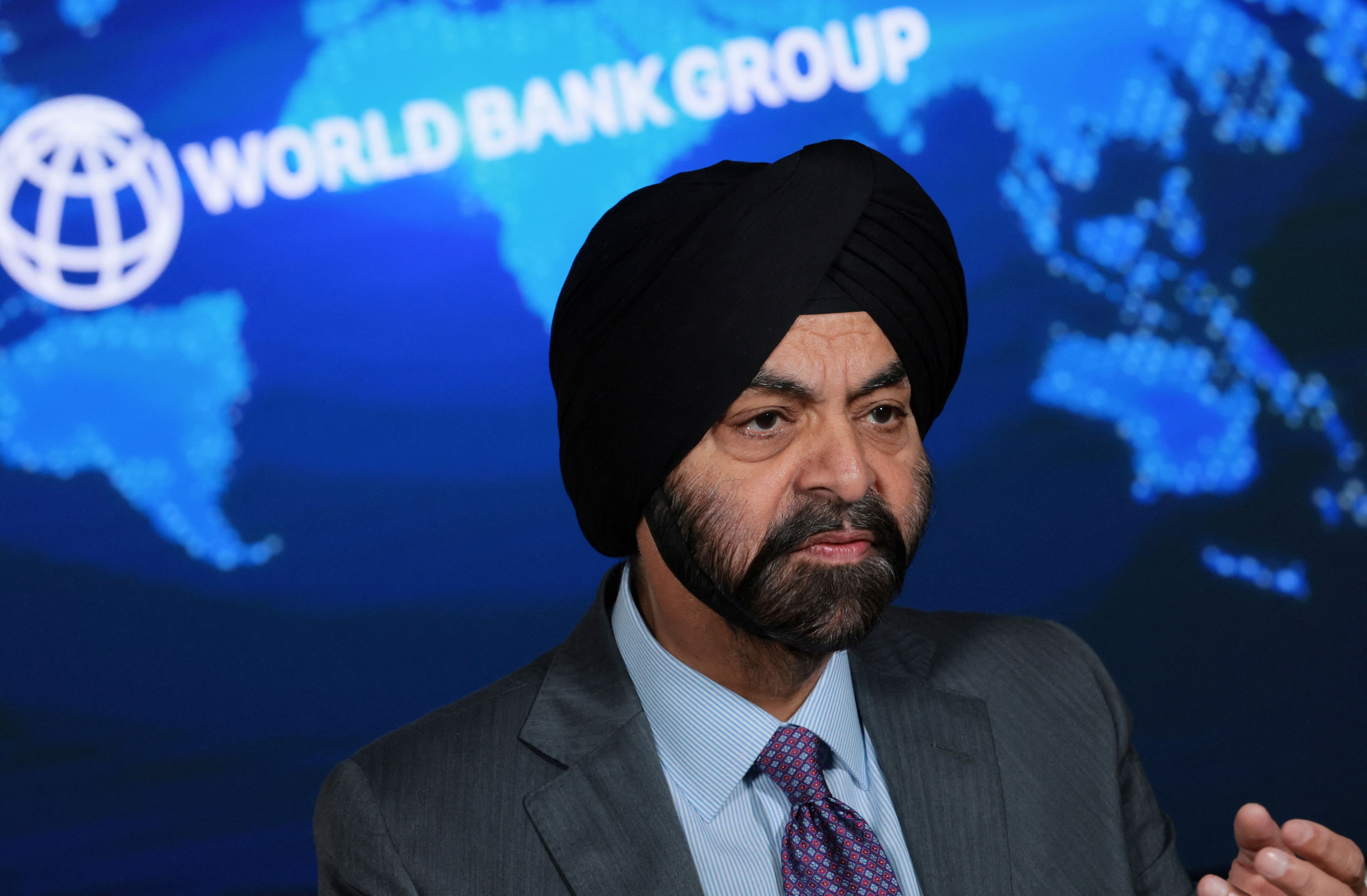 Presidente do Banco Mundial, Ajay Banga, em 10 de abril de 2026