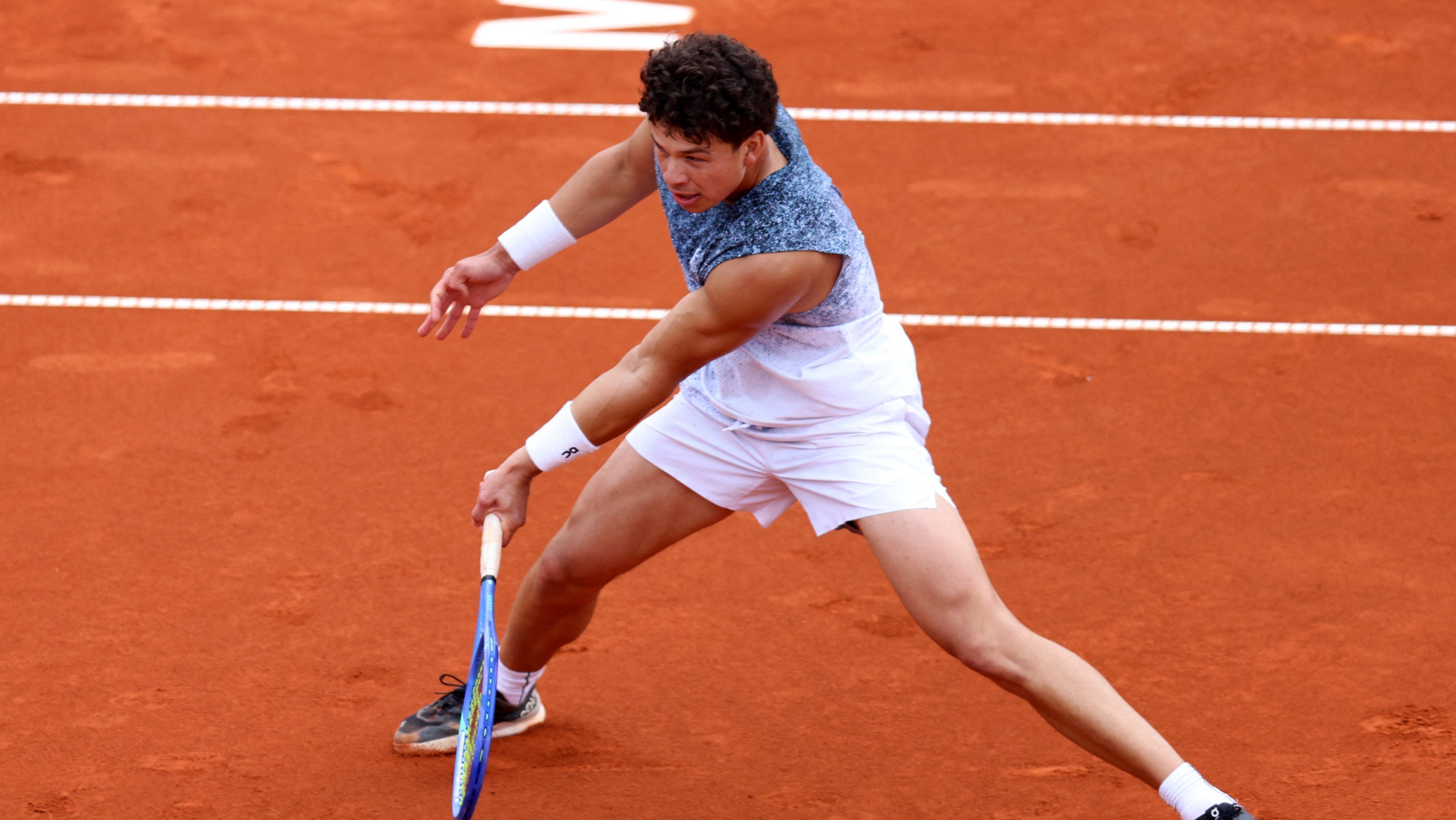Ben Shelton em partida do ATP de Munique