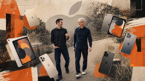 Tim Cook e John Ternus, da Apple