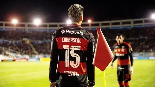 Carrascal é suspenso por expulsão na Supercopa do Brasil, contra o Corinthians