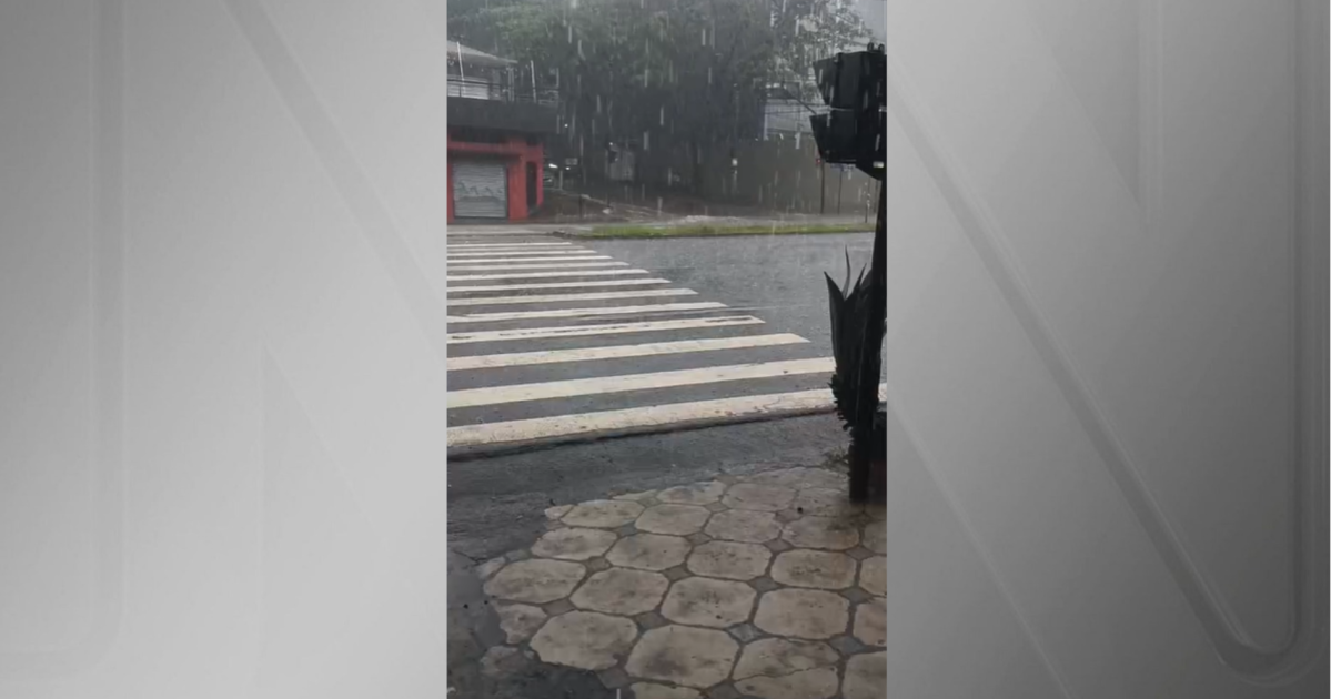 Chuvas intensas e queda de granizo devem afetar cidades de Minas Gerais