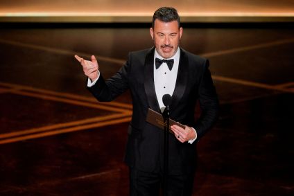 Jimmy Kimmel na cerimônia do Oscar em 15 de março de 2026