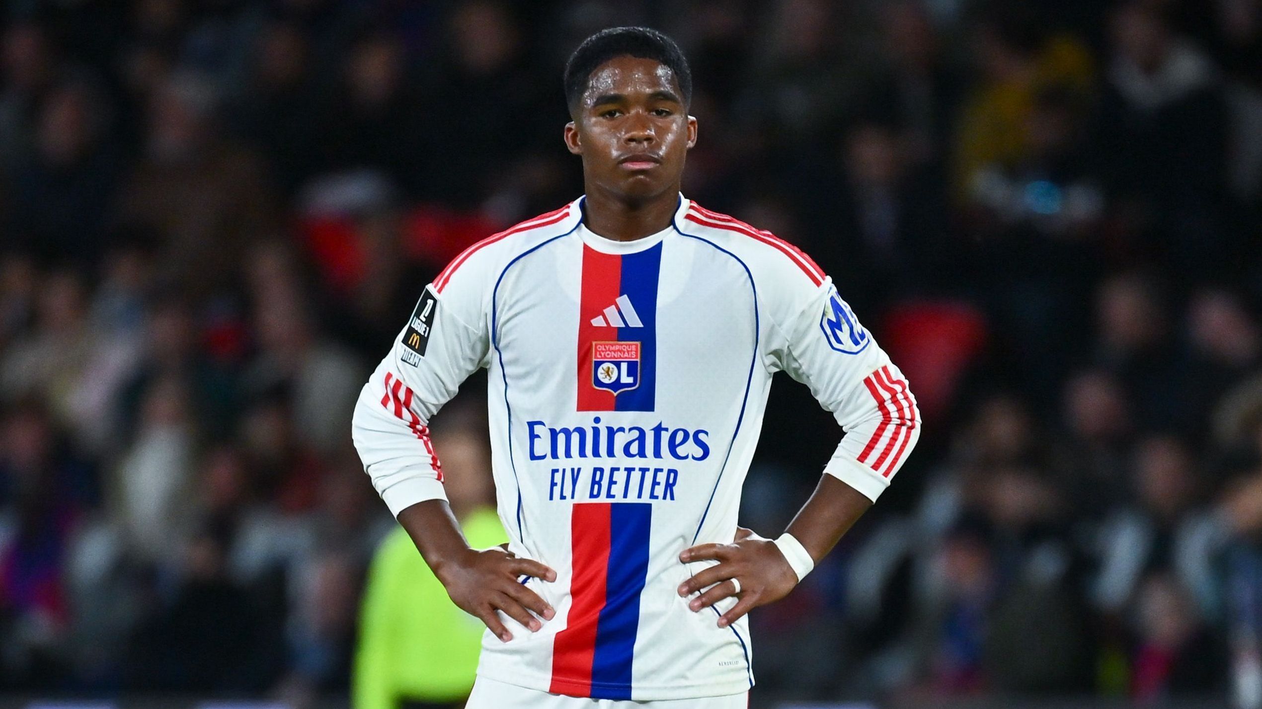 Endrick em partida do Lyon contra o PSG