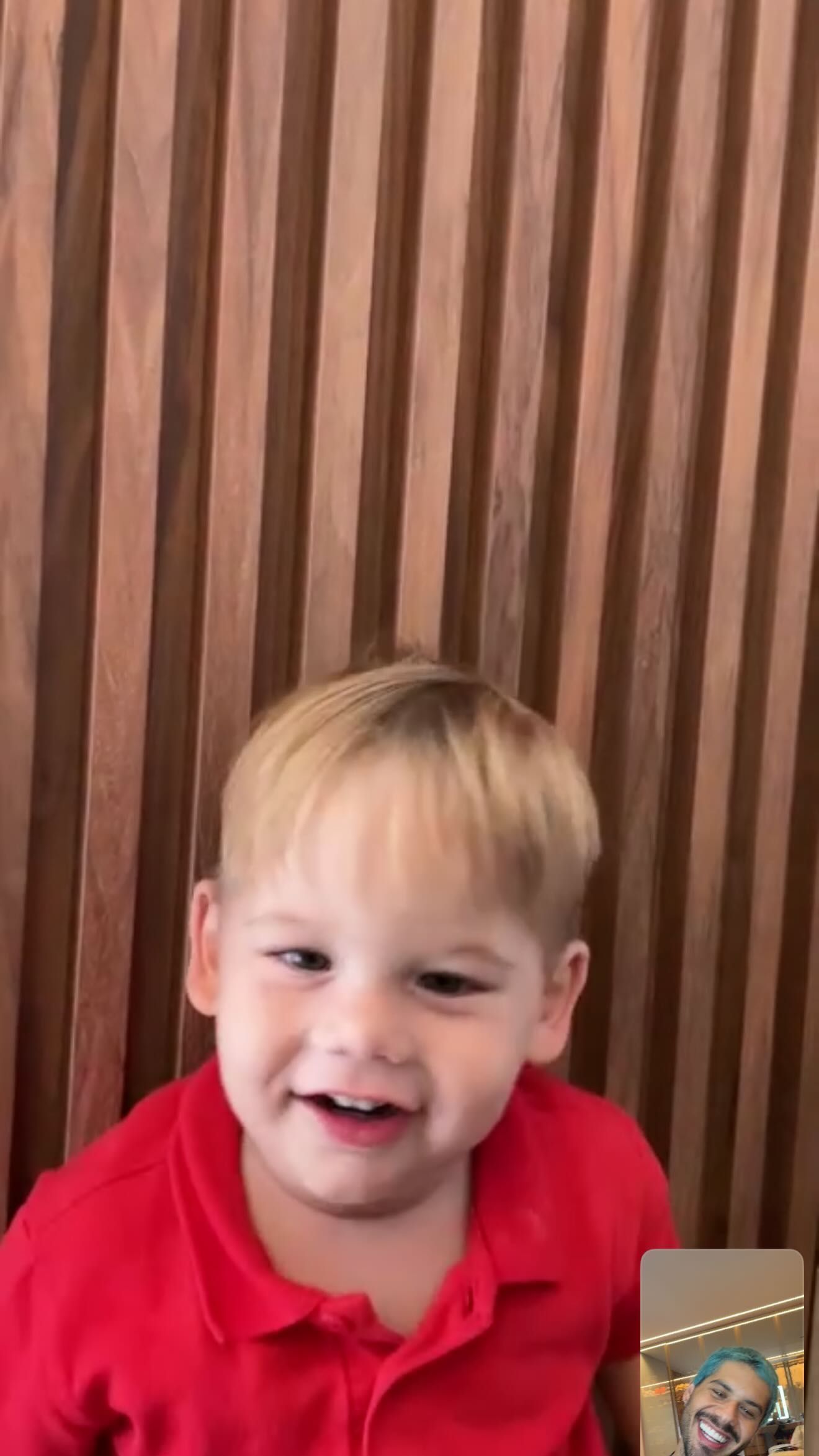 Zé Felipe mostra ligação de vídeo com José Leonardo • Instagram/Zé Felipe