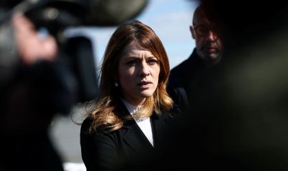 Ministra da Energia da França, Maud Bregeon, em La Barre-de-Monts, no oeste da França, em 2 de abril de 2026